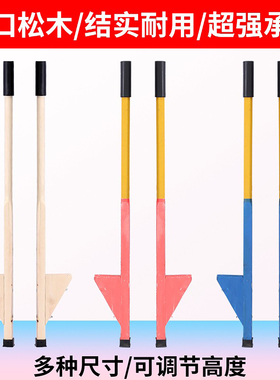 儿童踩高跷木质竹马高脚高跷脚架幼儿园成人高跷民间传统实木高跷