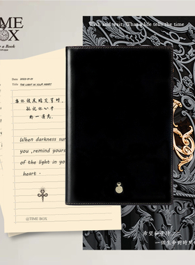 TIMEBOX意大利进口牛皮办公笔记本子A5商务硬抄记事本CL-15