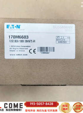 巴斯曼保险，170M6603，900A，1000V详谈报价