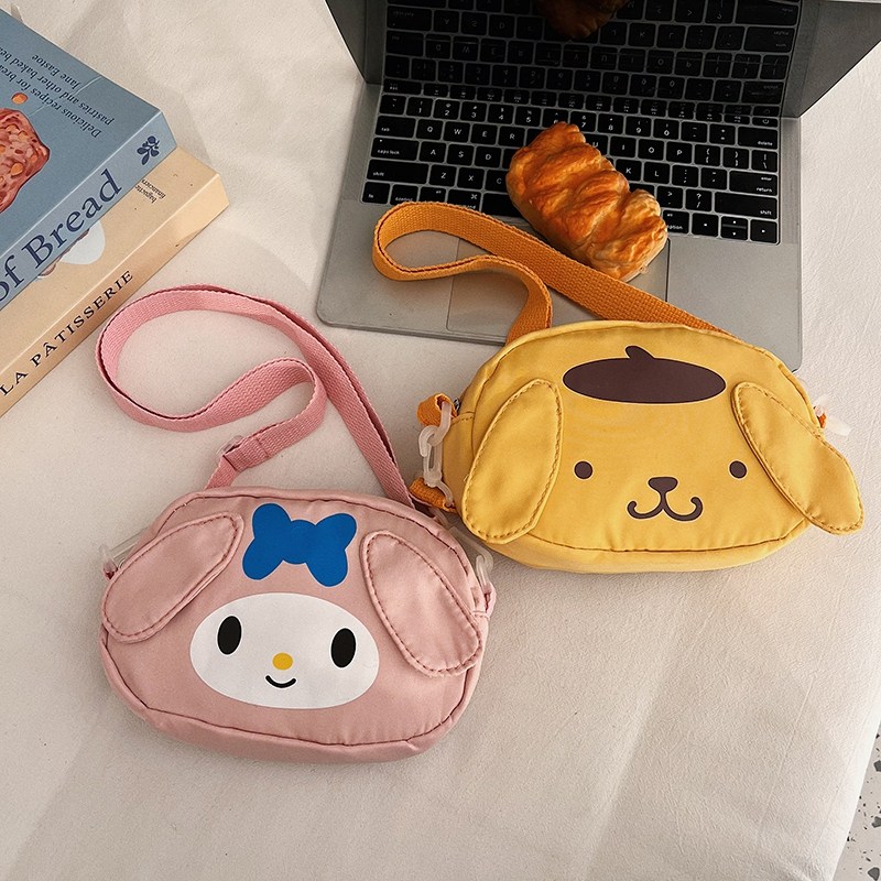 时尚百搭挎包可爱卡通美了蒂斜挎学生百搭帆布小包女孩迷你手机包