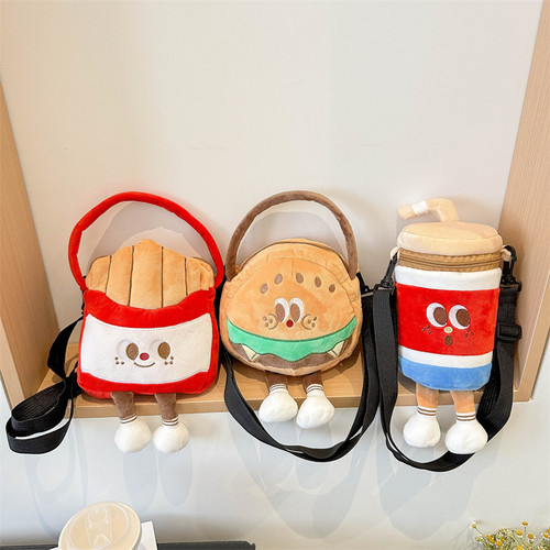 创意毛绒小包可爱女孩儿手机包时尚斜挎包软萌女生化妆包女手提包