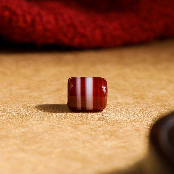 天然玛瑙一线药师红肉桶珠剁珠散珠手链项链配饰diy