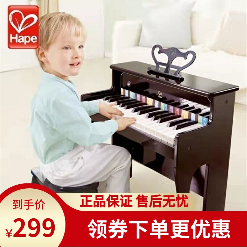 Hape25键30键多功能灯光教学电子琴儿童钢琴玩具初学者3岁6男女孩
