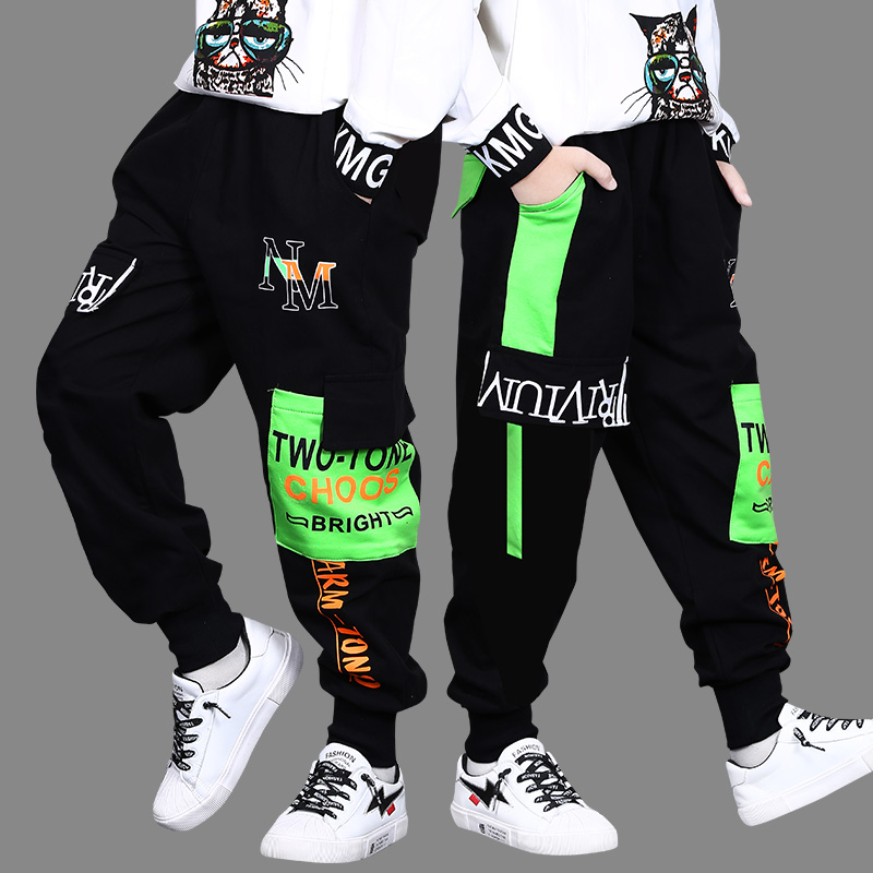 男童秋装裤子儿童加绒长裤牛仔裤