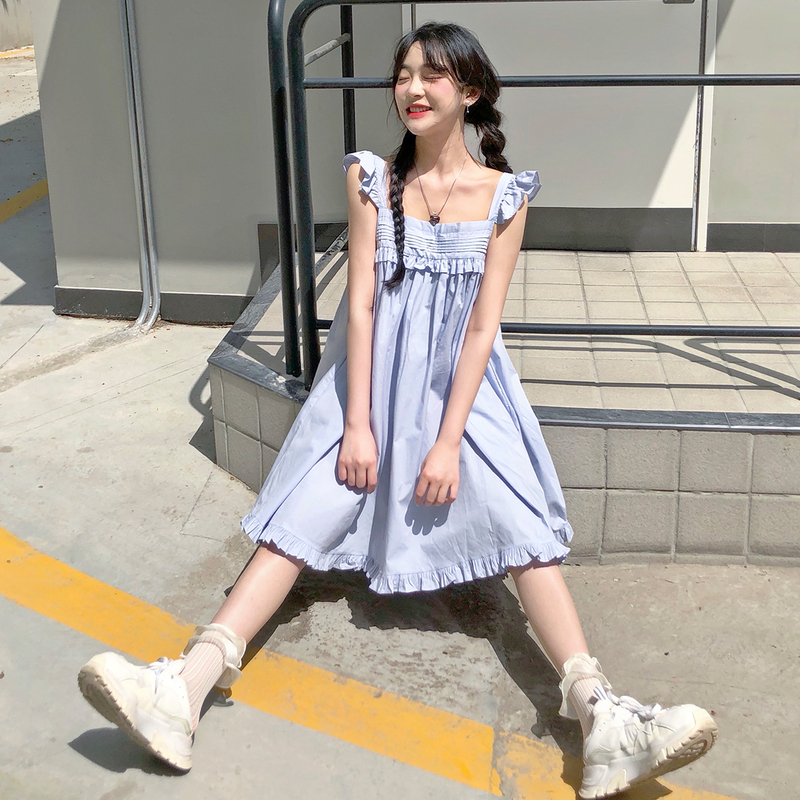 #French first love sweet little suspender dress