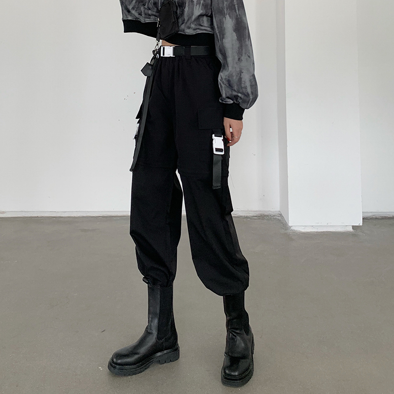 #High waist loose corset casual pants