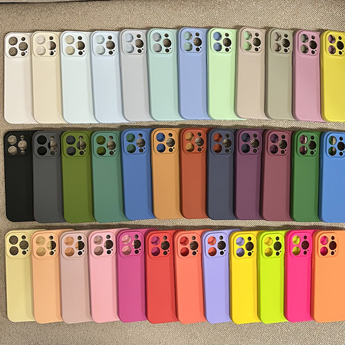 苹果iPhone15手机壳液态硅胶精孔