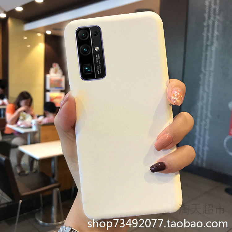 适用华为荣耀30Pro手机壳EBG-AN00液态硅胶Honor 30s古董白V30简约Nova7纯色畅享20Pro保护套Z防摔5G版30Pro+