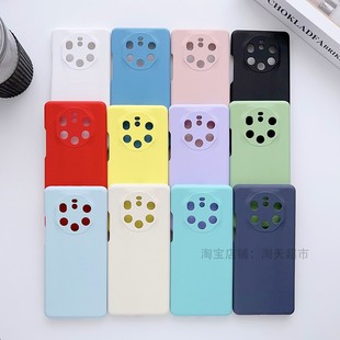 适用于华为mate50RS手机壳mate40rs保时捷液态硅胶典藏版40RS全包50rs限量版DCO-AL00简约纯色NOP-AN00包镜头