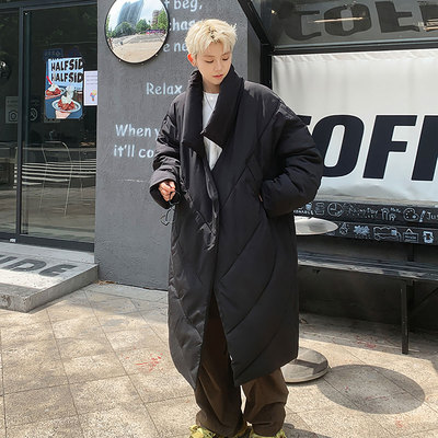 港风行走大棉被设计大码宽松棉衣