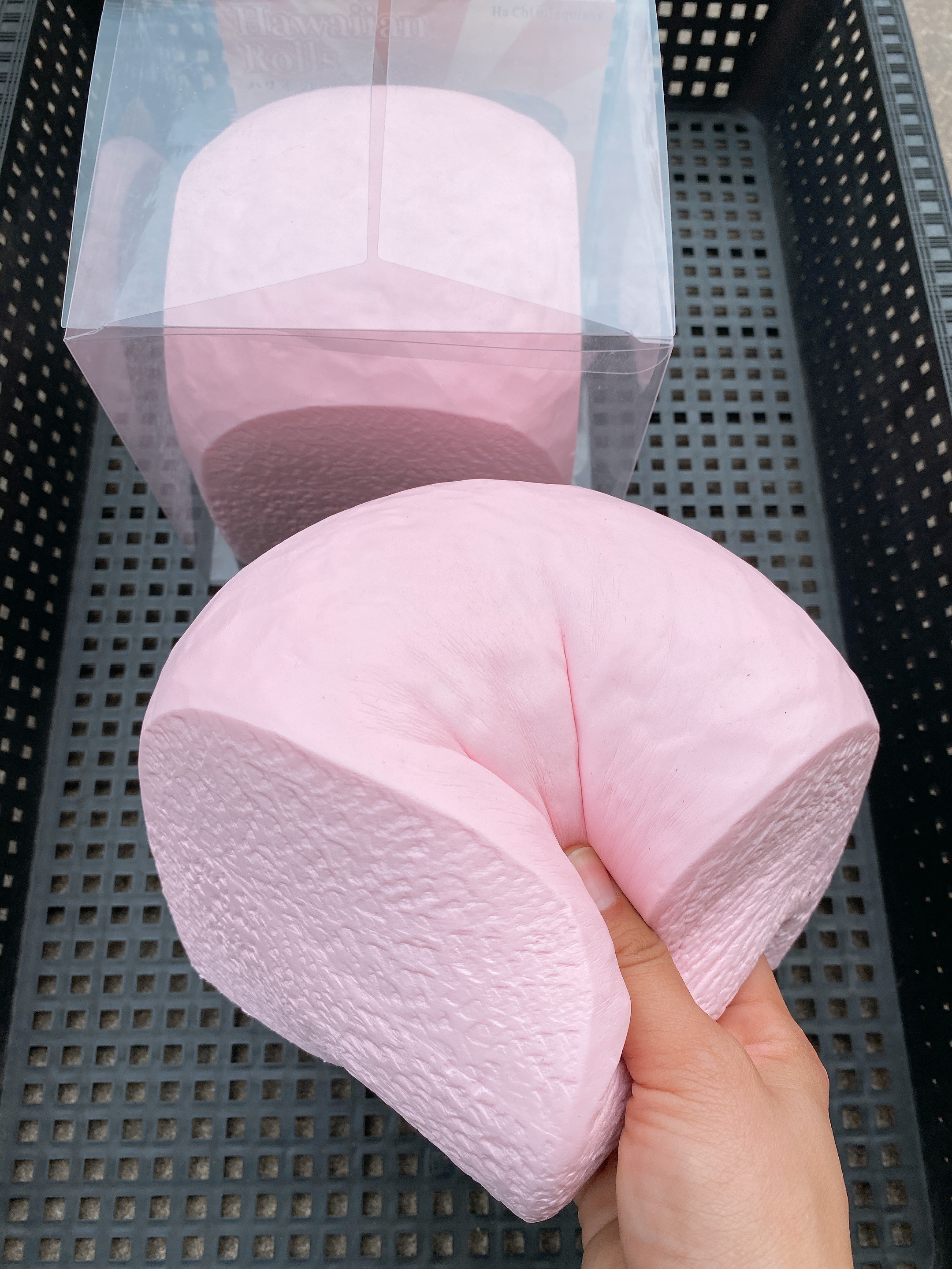 新品hachimi粉色超大夏威夷慢回弹湿软手感日式网红解压发泄玩具