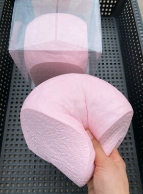 新品hachimi粉色超大夏威夷慢回弹湿软手感日式网红解压发泄玩具
