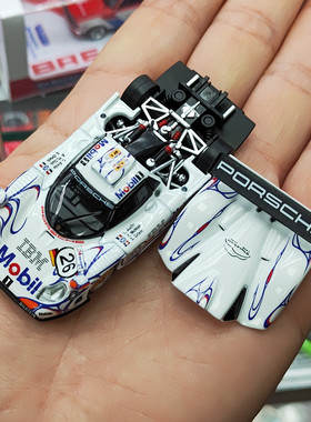 TH1/64保时捷911GT1 LM1998勒芒冠军车#26收藏合金小汽车模型摆件
