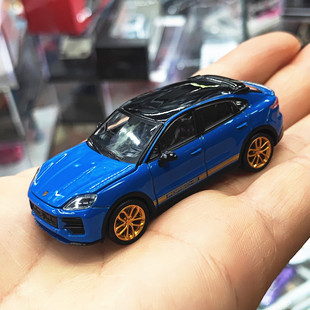 TH1:64保时捷卡宴 Turbo GT 小比例仿真合金汽车模型男孩子金属车