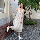【已出大货】【送头巾】碎花叠穿三件套连衣裙女夏B20-P135-K198，女装连衣裙，浙宝176（原073）