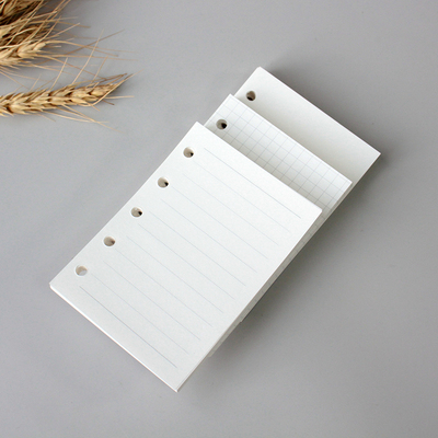 加厚120gM5a8a6a5手帐活页纸横线方格空白替芯内页旅游打卡小本子