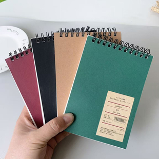 a6上翻线圈本复古小本子横线空白方格便携记事本学生笔记本日记本