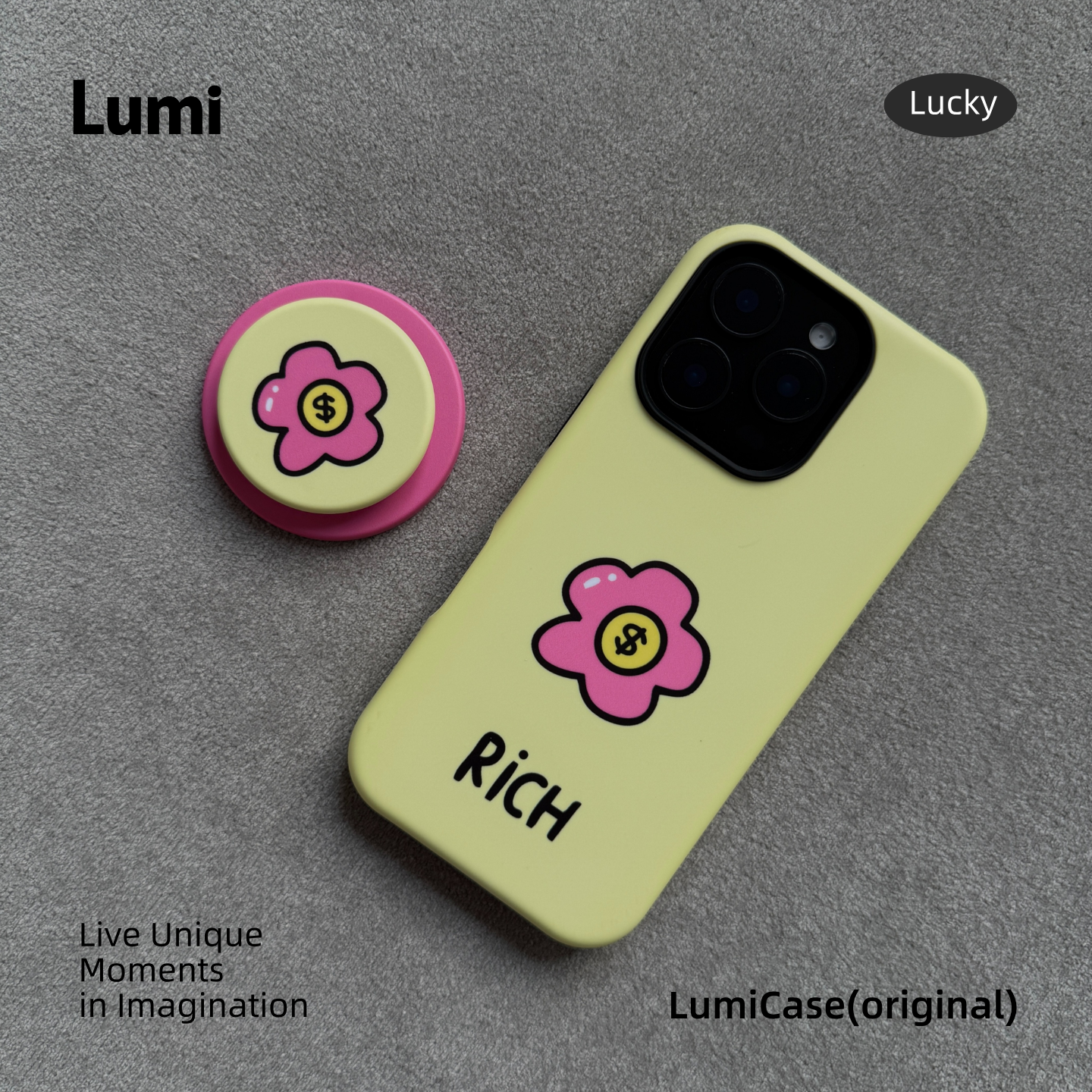 Lumi有钱花 磁吸支架苹果手机壳 16promax全包15plus磨砂壳iPhone14菲林二合一13pro可爱12硬壳保护套