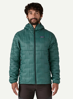 Patagonia巴塔哥尼亚2025秋冬男轻量防风保暖连帽棉衣Micro Puff