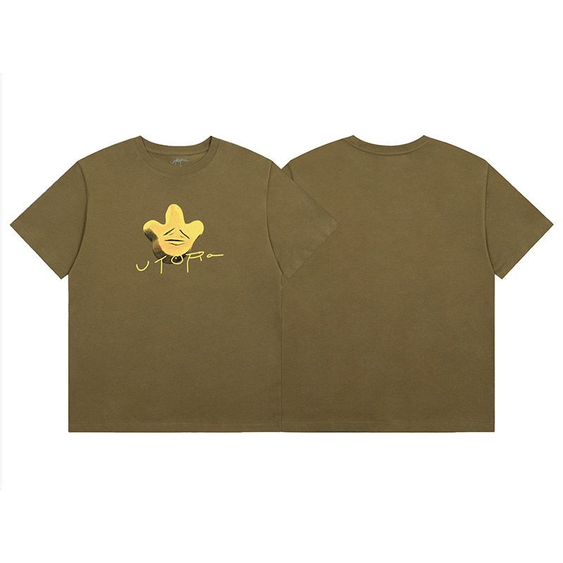 thumbnail for Correct version of TRAVIS SCOTT co-branded PS5 round neck short-sleeved T-shirt European and American trend loose lightning dark series