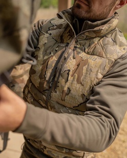 24新品 KUIU 男款 Flyway Insulated 户外防水透气迷彩保暖马甲