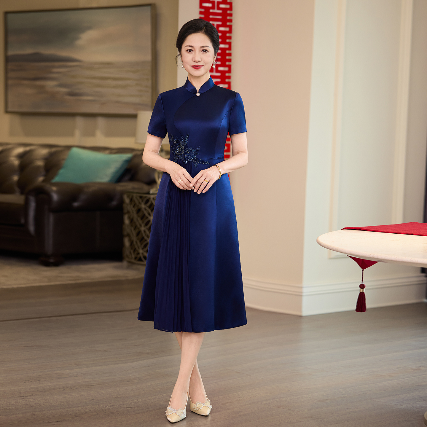 喜婆婆婚宴礼服喜妈妈婚宴旗袍