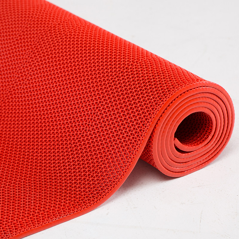 PVC熟胶高端疏水镂空防滑地毯浴室游泳馆卫生间商场厨房塑料地垫