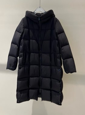 商场同款2025冬新宽松休闲纯色中长款连帽羽绒服女AR004166-2580