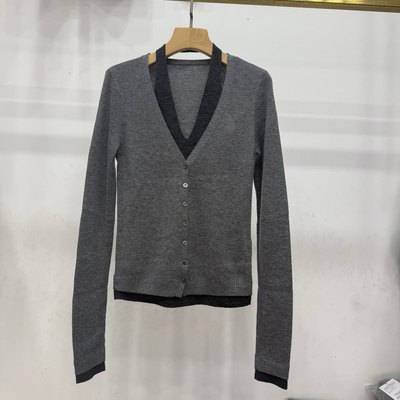 商场同款2026年春季新款修身假两件长袖针织衫毛衣女BR801157-889