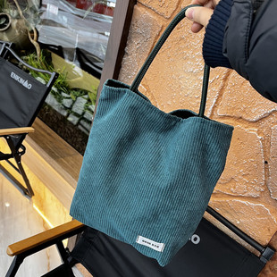 GGSG 自制小众手提布包小号托特包棉麻布袋子手腕手拎便当包 BAG