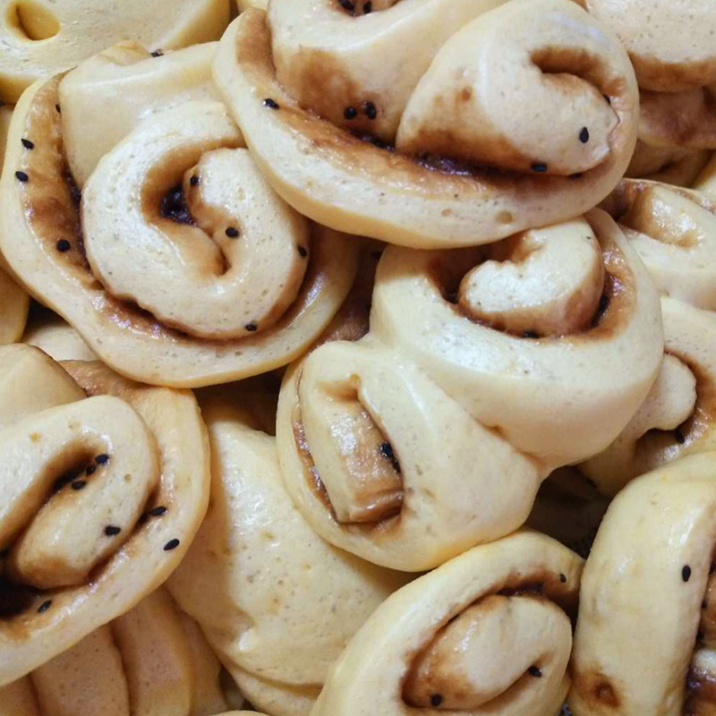 南瓜豆沙花卷(限江浙沪皖)五谷杂粮粗粮老面馒头现做早餐糕点一斤