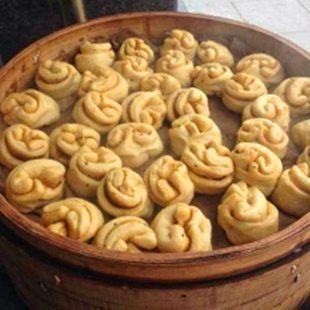 红糖芝麻小花卷台州府城临海桃渚特产儿童营养早餐发糕甜馒头