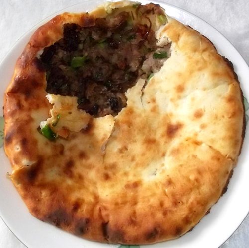 肥瘦炭火现烤金华传统小吃大饼