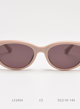 LY2454韩系猫眼TR90偏光太阳眼镜潮男女网红街拍软妹复古大框墨镜
