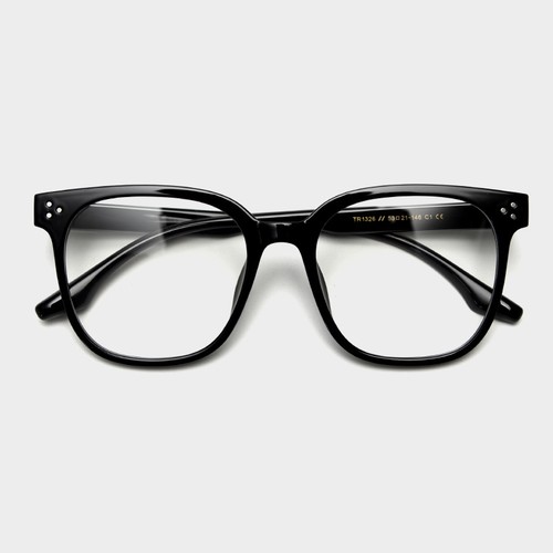 1326超轻TR90大框近视眼镜框潮男女网红素颜铆钉平光镜架可配度数