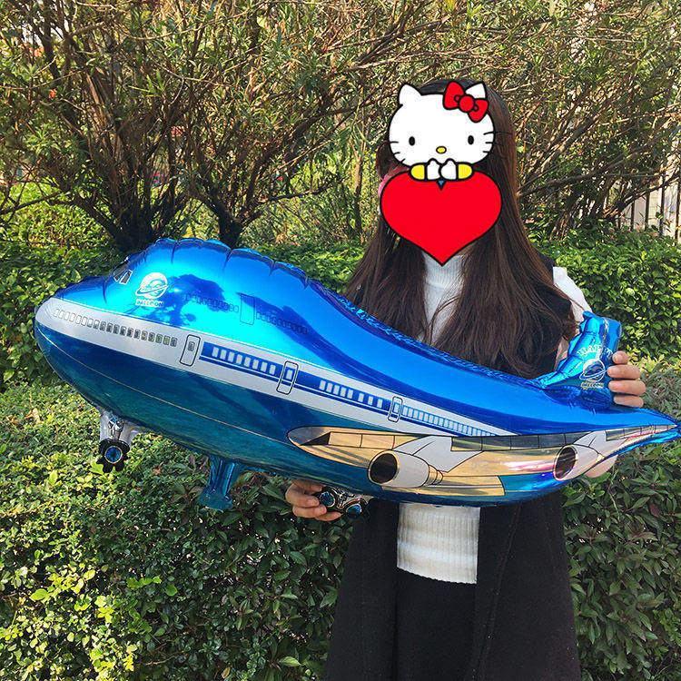 飞机总动会员 战斗飞机铝膜气球 儿童小孩玩具生日卡通铝箔气球