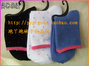 纯棉女袜白底中筒春秋冬季黑底短筒女学生袜条纹韩版保暖简约百搭