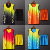 背心 紧身长跑马拉松衣服女运动跑步比赛训练短裤 田径服套装 男女款