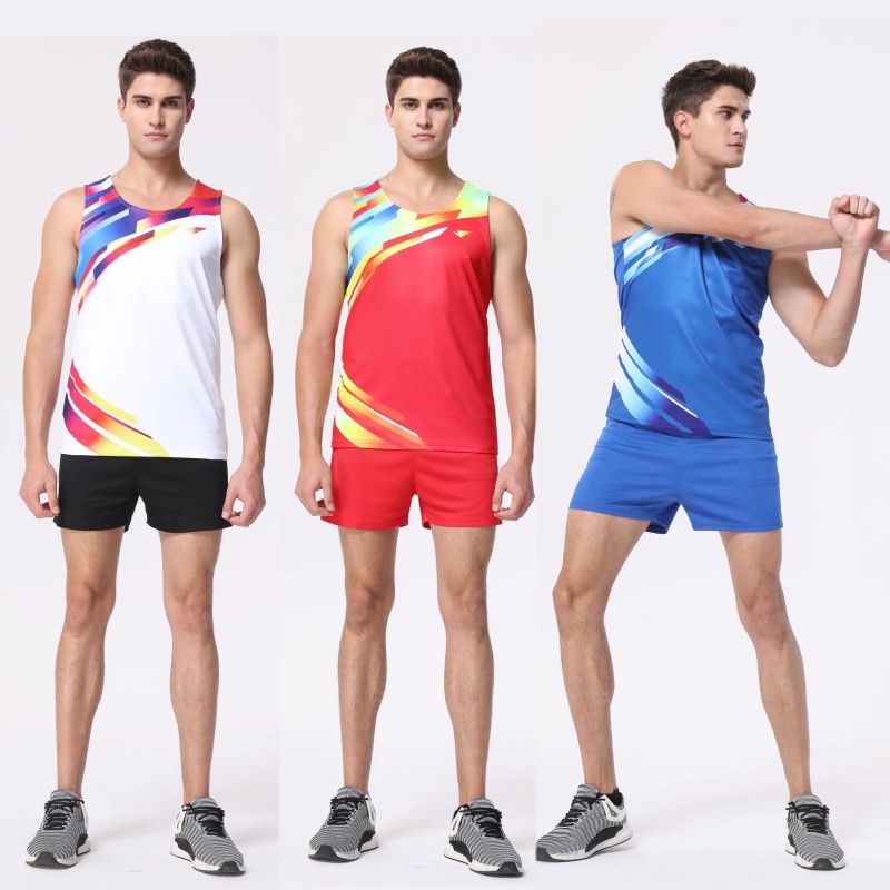 田径训练服男定制长跑比赛服装体考运动背心短跑马拉松跑步套装女