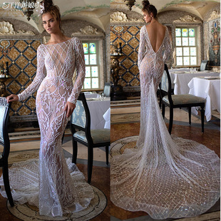 显瘦鱼尾婚纱2023新款 新娘敬酒服迎宾服生日宴名媛旅拍订婚长礼服