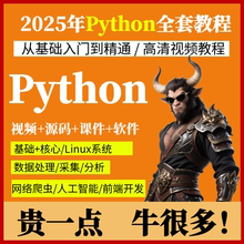 Python编程从入门到实战视频pdf教程设计自学全套教学网课电子版
