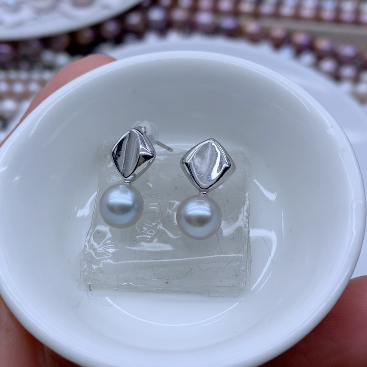 7-8海水真多麻纯银耳钉,珠宝/钻石/翡翠,颈饰,淘宝优惠券,粉丝福利购,淘宝优惠卷