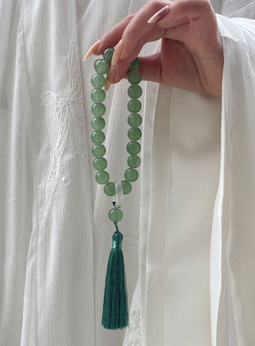 绕指柔手持 超值火爆!琉璃手串10mm同款汉服把件复古风配饰