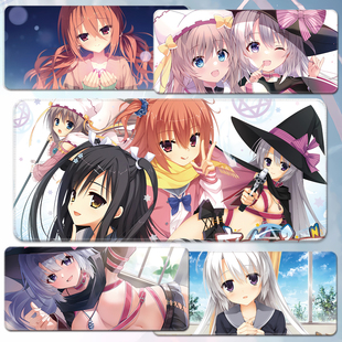 魔女的夜宴鼠标垫绫地宁宁超大号键盘桌垫因幡巡柚子社周边二次元