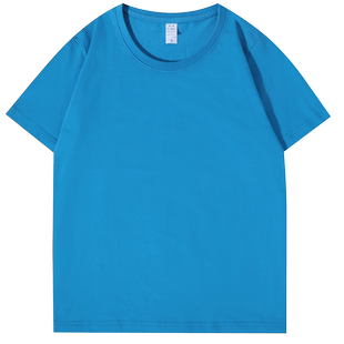 定制t恤工作服短袖班服学生衣服工衣文化衫圆领订制印字logo纯棉