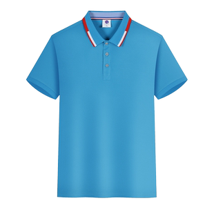 冰丝棉POLO衫定制t恤夏季定制印logo广告文化衫工衣厂服团队公司