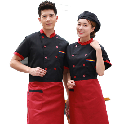 短袖厨师服工作服工装制服