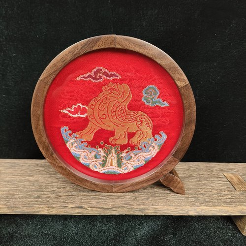 南京旅游特色礼品云锦画摆台织锦摆件QQ创意小台屏出国商务特色礼