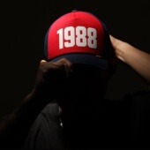 韩国代购 硬顶百搭时尚 1988大号棒球帽高顶弯檐显脸小男女鸭舌帽子