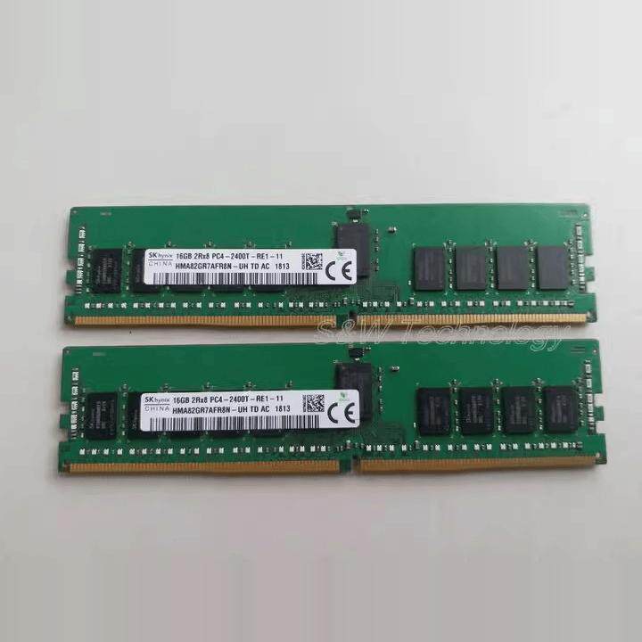 现代HMA82GR7AFR8N-UH 16GB 2RX8 PC4-2400T-RE1 RDIMM内存